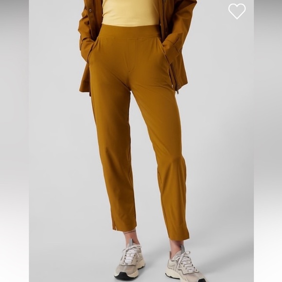 Athleta Pants - Athleta Brooklyn Ankle Pants Brass Yellow